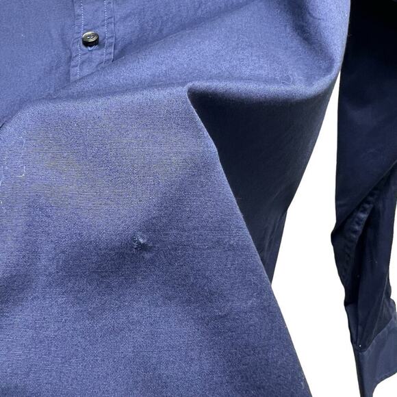 Dsquared2‎ Button Up Shirt Cotton Royal Blue Men’s Size 46 - Picture 4 of 9